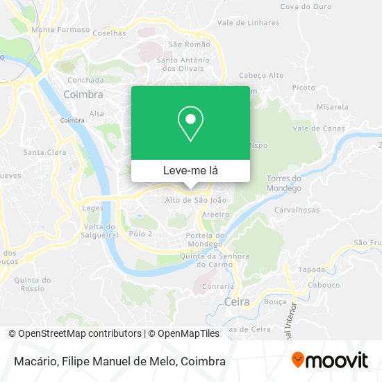 Macário, Filipe Manuel de Melo mapa