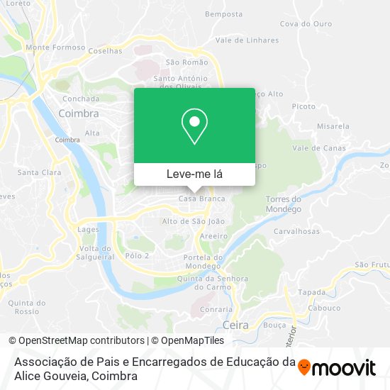 Associação de Pais e Encarregados de Educação da Alice Gouveia mapa