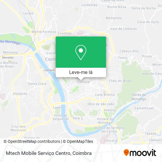Mtech Mobile Serviço Centro mapa