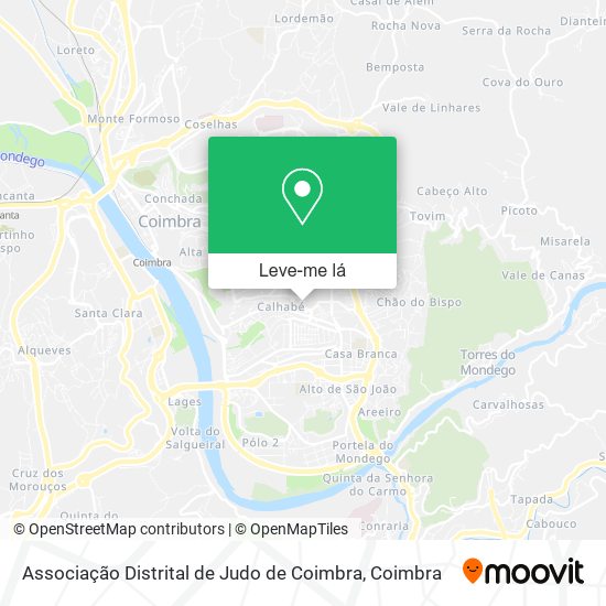 Associação Distrital de Judo de Coimbra mapa