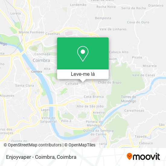 Enjoyvaper - Coimbra mapa