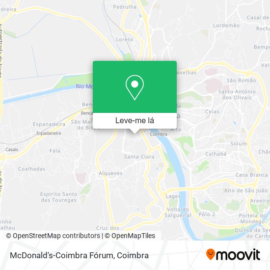 McDonald's-Coimbra Fórum mapa
