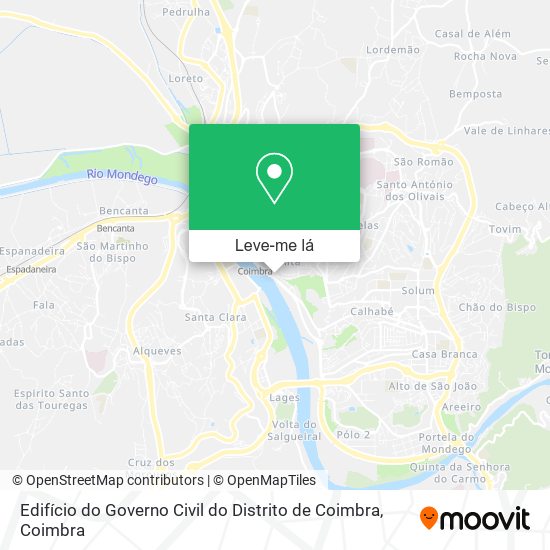 Edifício do Governo Civil do Distrito de Coimbra mapa