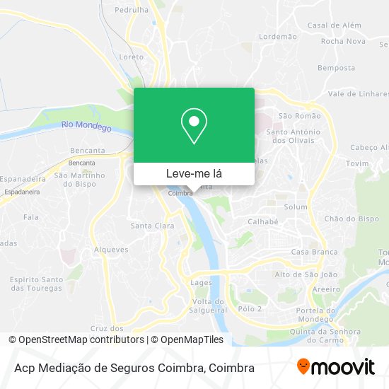 Acp Mediação de Seguros Coimbra mapa