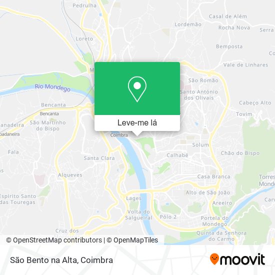 São Bento na Alta mapa