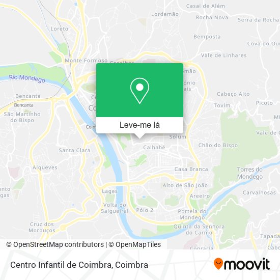 Centro Infantil de Coimbra mapa