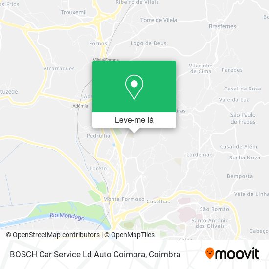 BOSCH Car Service Ld Auto Coimbra mapa