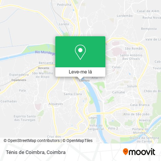 Ténis de Coimbra mapa