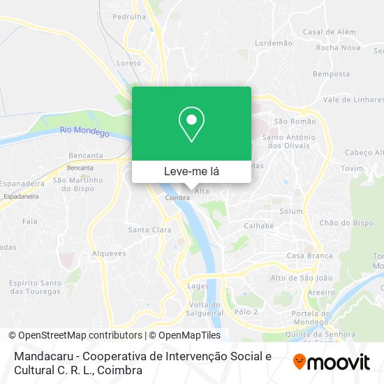 Mandacaru - Cooperativa de Intervenção Social e Cultural C. R. L. mapa