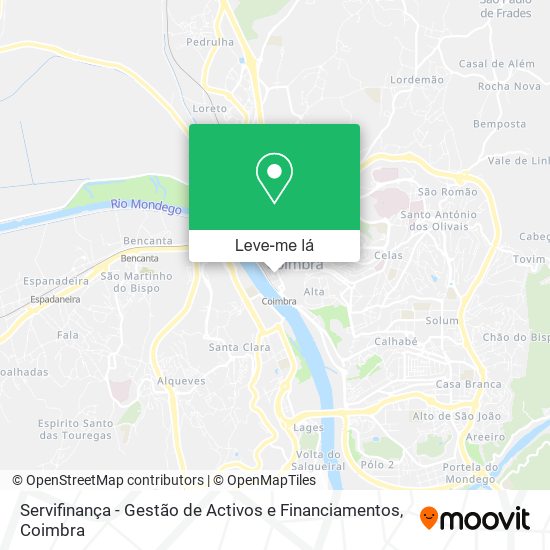 Servifinança - Gestão de Activos e Financiamentos mapa