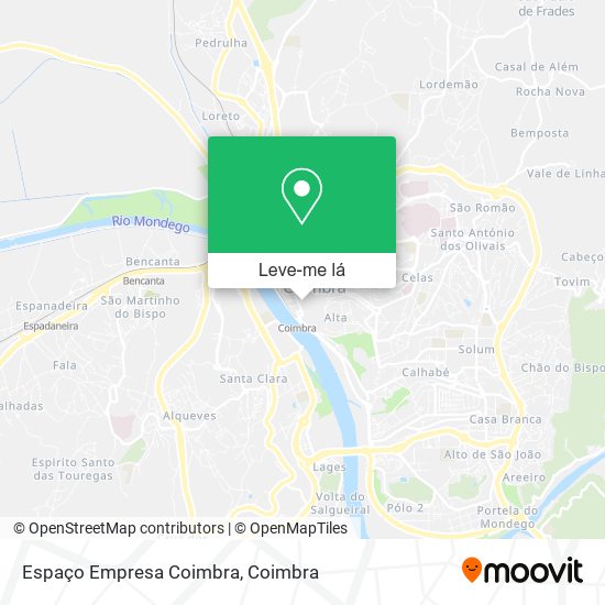 Espaço Empresa Coimbra mapa