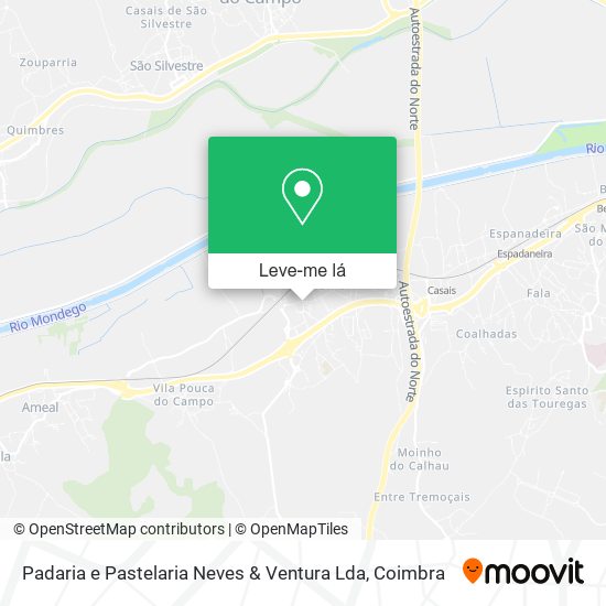 Padaria e Pastelaria Neves & Ventura Lda mapa