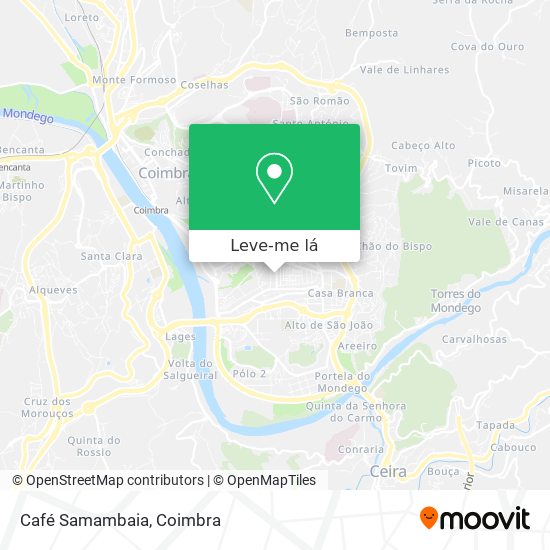 Café Samambaia mapa