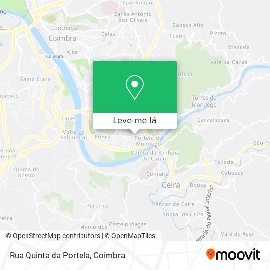 Rua Quinta da Portela mapa