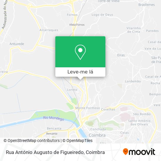 Rua António Augusto de Figueiredo mapa