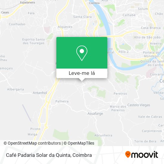 Café Padaria Solar da Quinta mapa