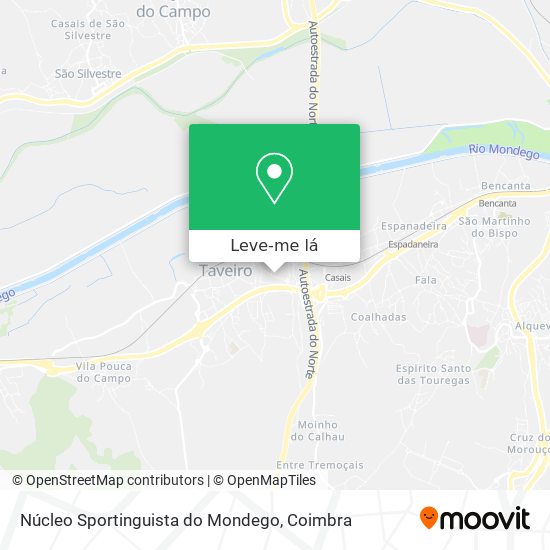 Núcleo Sportinguista do Mondego mapa