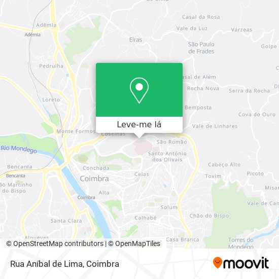Rua Aníbal de Lima mapa