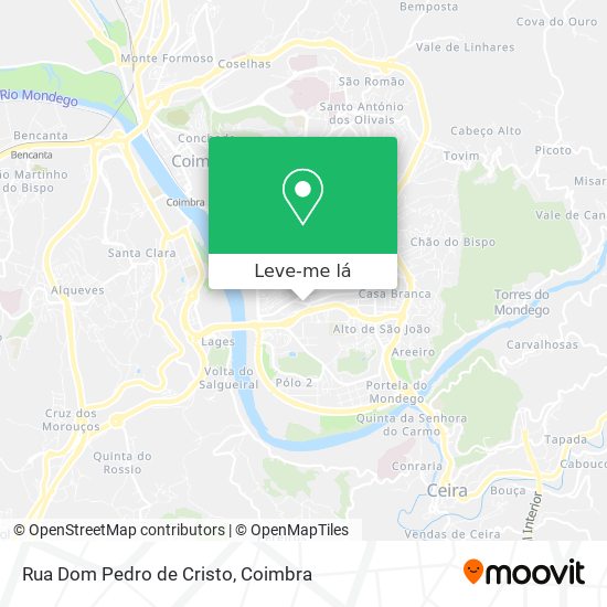 Rua Dom Pedro de Cristo mapa