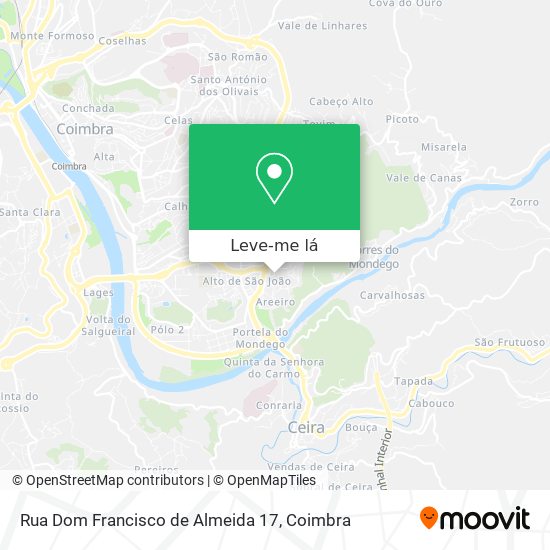 Rua Dom Francisco de Almeida 17 mapa