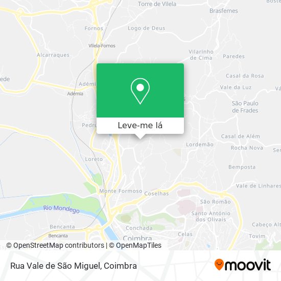 Rua Vale de São Miguel mapa