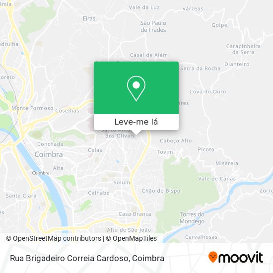 Rua Brigadeiro Correia Cardoso mapa