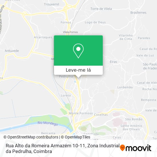Rua Alto da Romeira Armazém 10-11, Zona Industrial da Pedrulha mapa