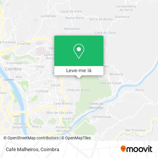 Café Malheiros mapa