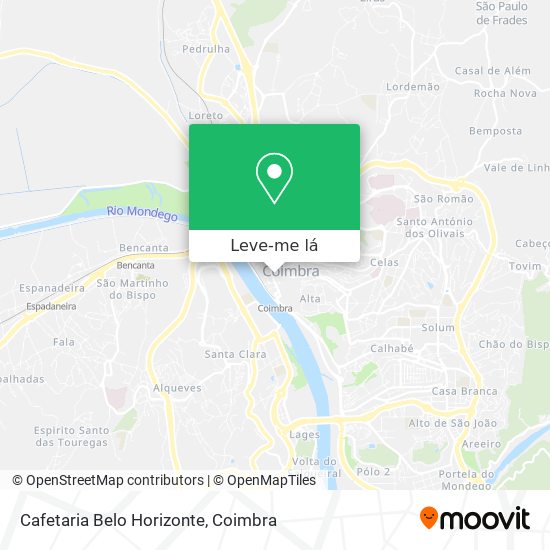 Cafetaria Belo Horizonte mapa
