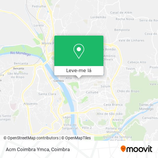 Acm Coimbra Ymca mapa