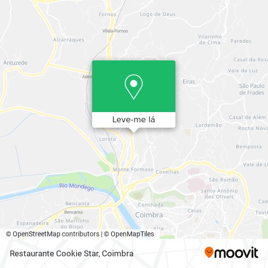 Restaurante Cookie Star mapa