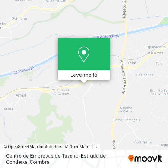 Centro de Empresas de Taveiro, Estrada de Condeixa mapa