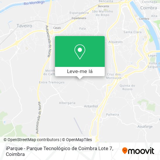 iParque - Parque Tecnológico de Coimbra Lote 7 mapa