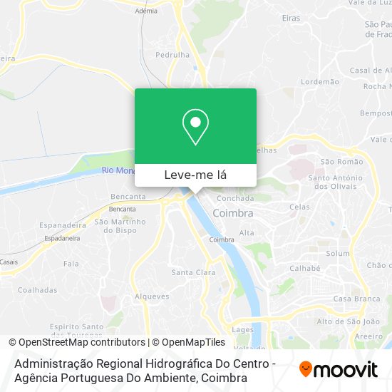 Administração Regional Hidrográfica Do Centro - Agência Portuguesa Do Ambiente mapa