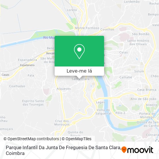 Parque Infantil Da Junta De Freguesia De Santa Clara mapa