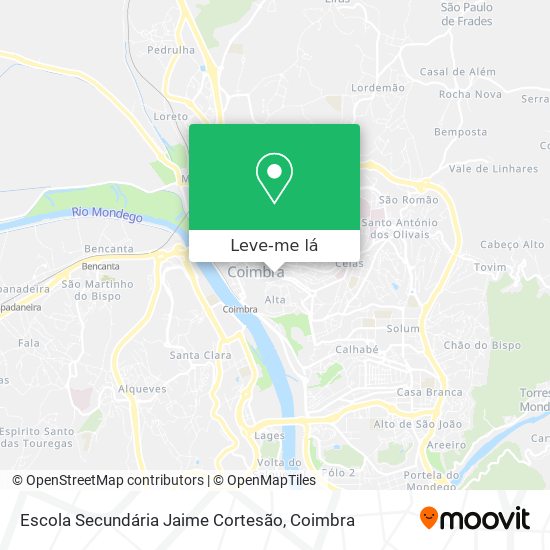 Escola Secundária Jaime Cortesão mapa