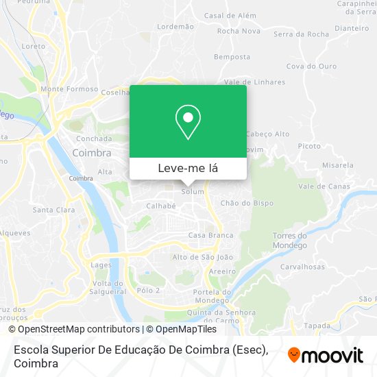 Escola Superior De Educação De Coimbra (Esec) mapa