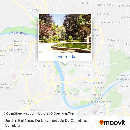 Jardim Botânico Da Universidade De Coimbra mapa