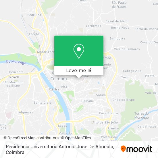 Residência Universitária António José De Almeida mapa