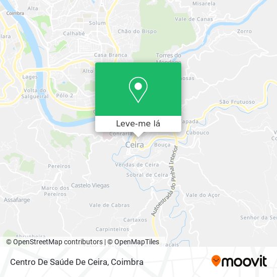 Centro De Saúde De Ceira mapa