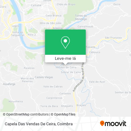 Capela Das Vendas De Ceira mapa