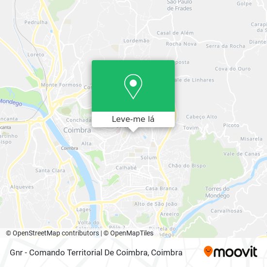 Gnr - Comando Territorial De Coimbra mapa