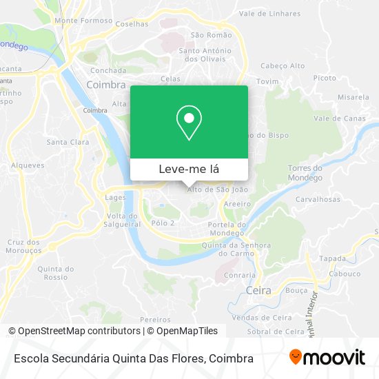Escola Secundária Quinta Das Flores mapa