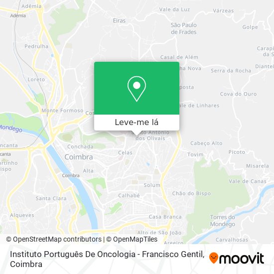 Instituto Português De Oncologia - Francisco Gentil mapa