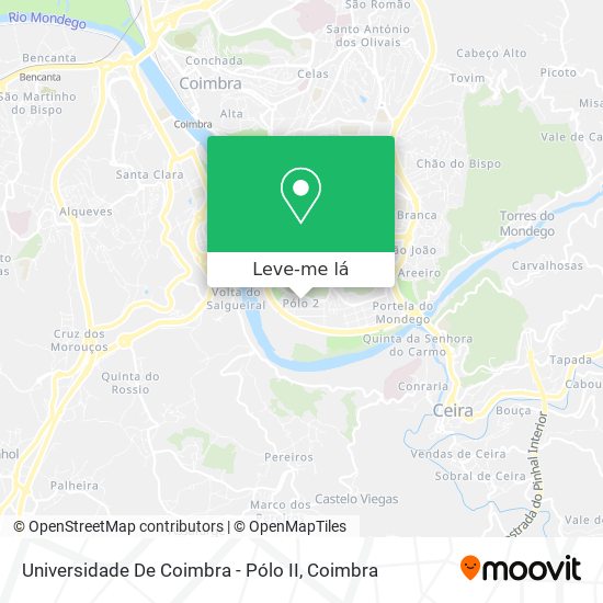 Universidade De Coimbra - Pólo II mapa