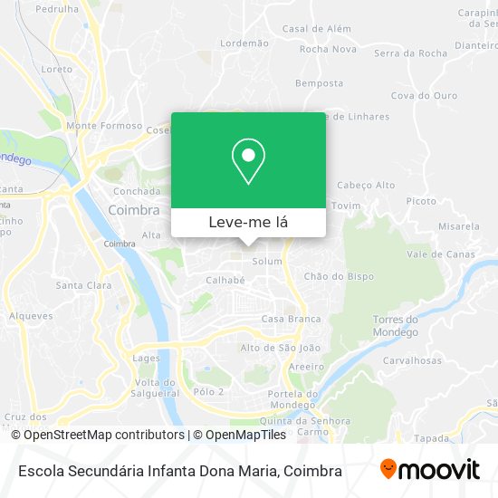 Escola Secundária Infanta Dona Maria mapa