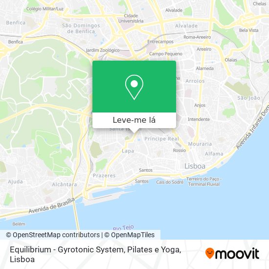 Equilibrium - Gyrotonic System, Pilates e Yoga mapa