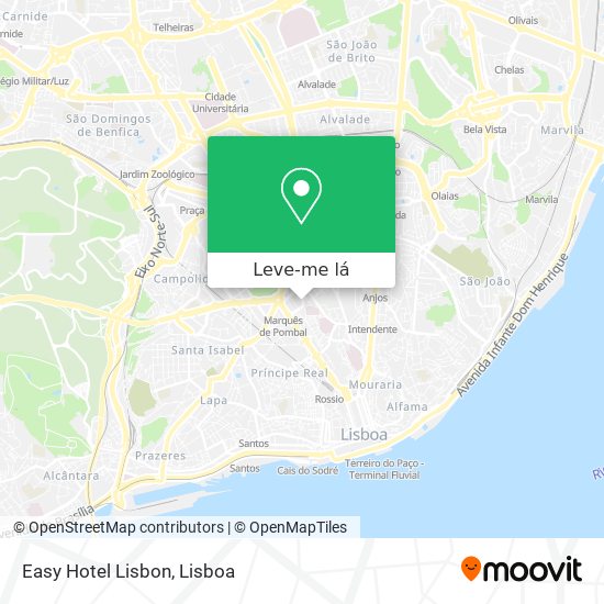 Easy Hotel Lisbon mapa