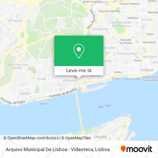 Arquivo Municipal De Lisboa - Videoteca mapa