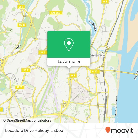 Locadora Drive Holiday mapa